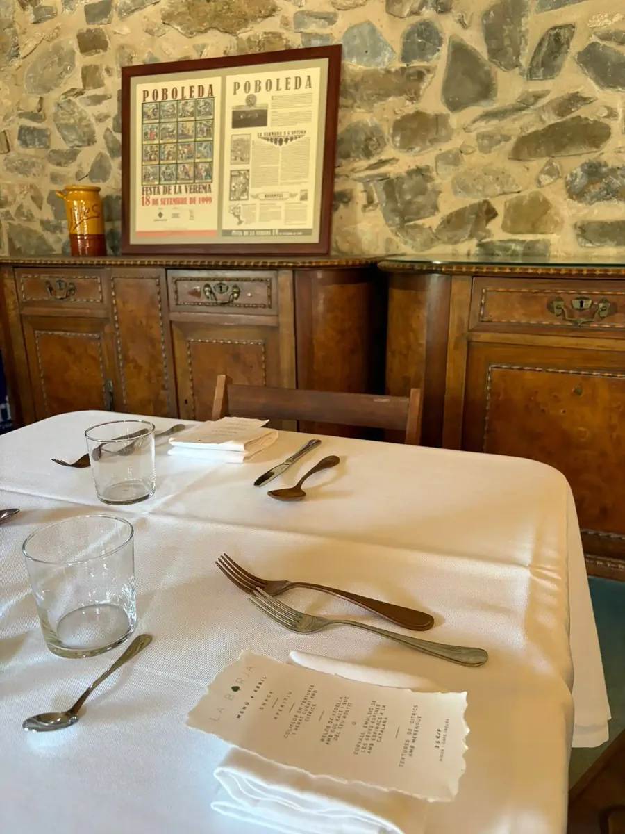 Mesas del restaurante La Borja