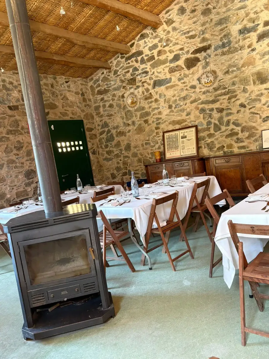 Sala del restaurante La Borja